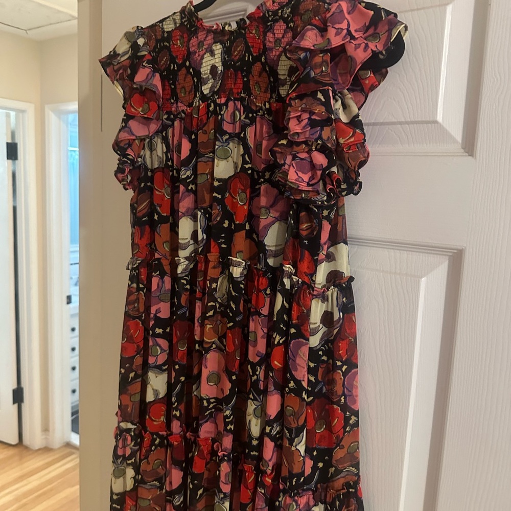 Cinq A Sept floral midi dress